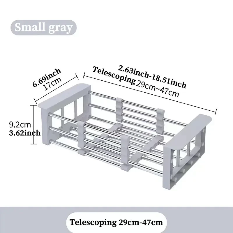 Folding Sink Drain Rack Basket - Image 7