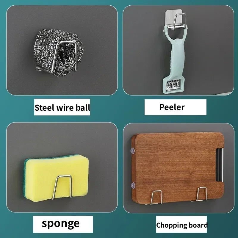 Adhesive Sink Sponge Holder Hook - Image 3