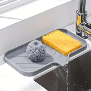 Silicone Sink Drain Tray Organizer