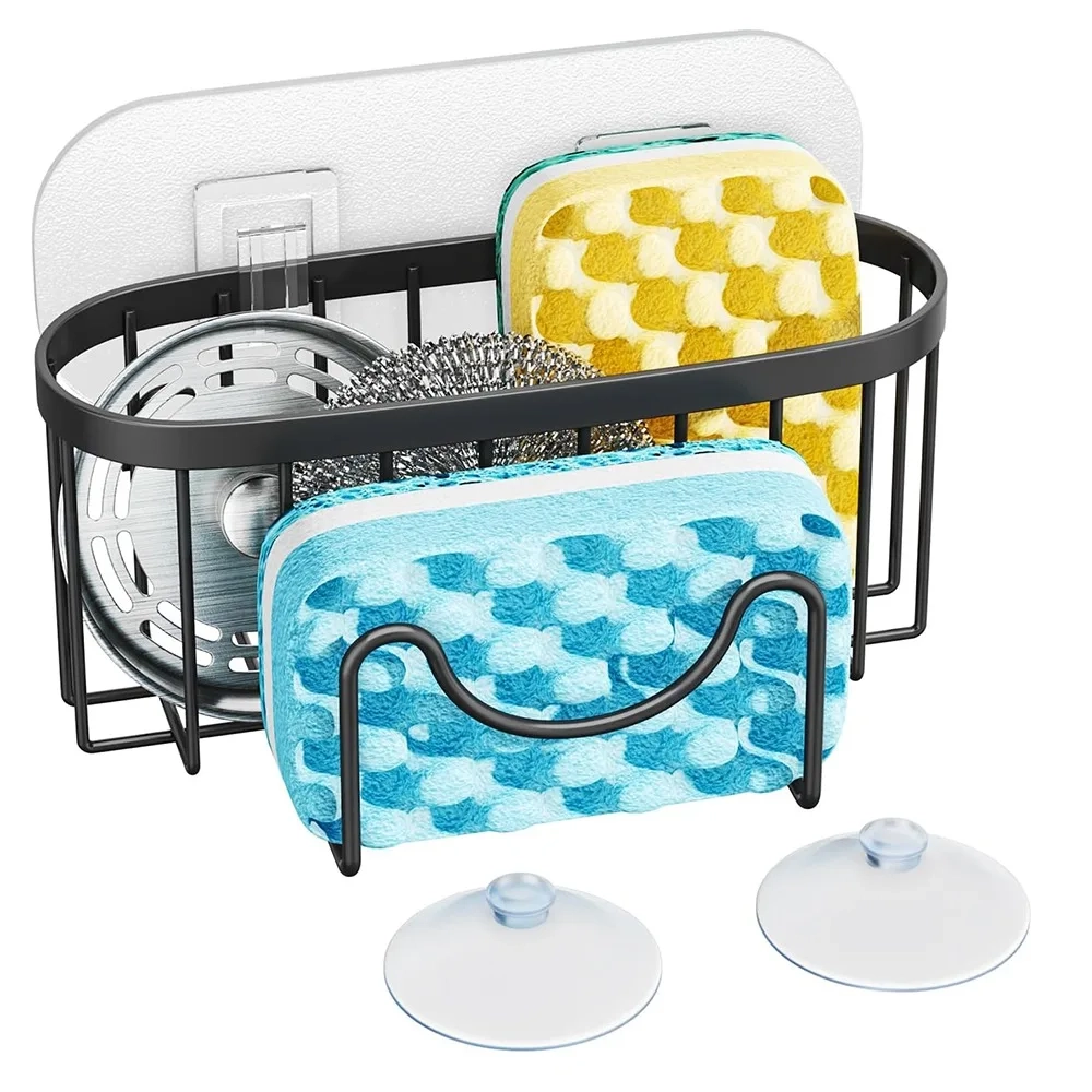 Suction Cup Sponge Drain Rack with Hook - Image 7