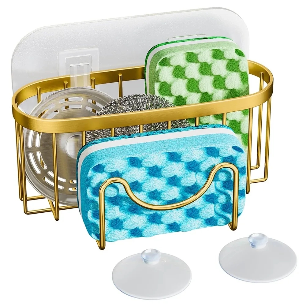 Suction Cup Sponge Drain Rack with Hook