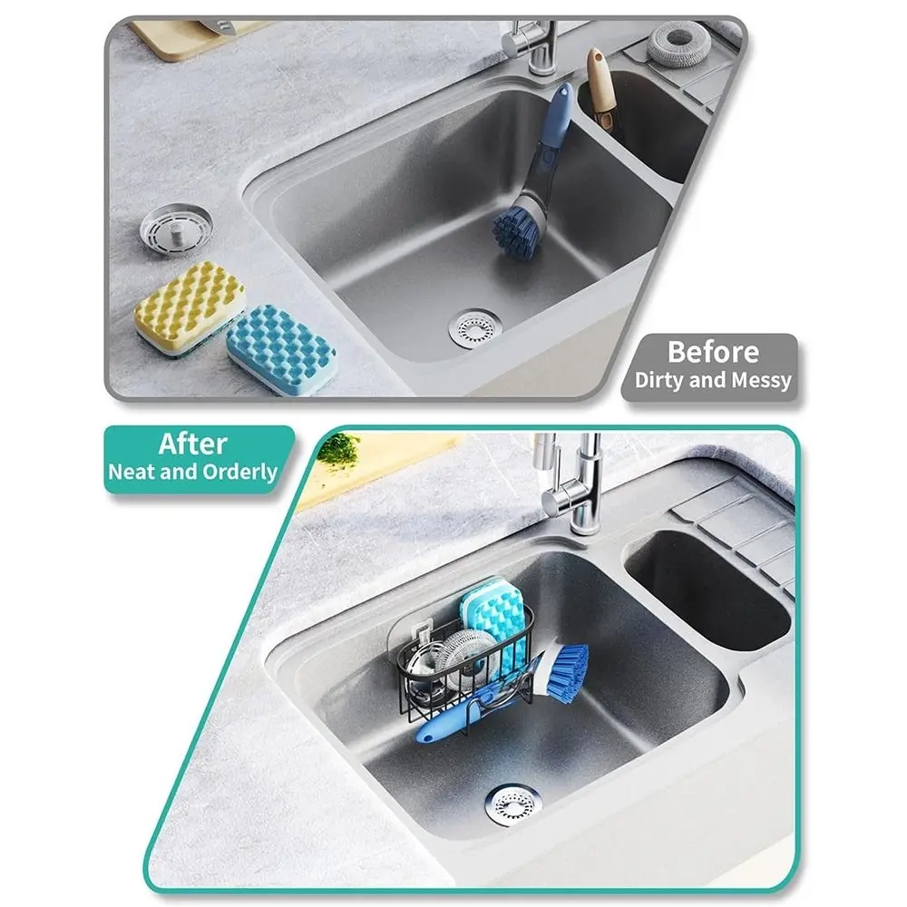 Suction Cup Sponge Drain Rack with Hook - Image 5