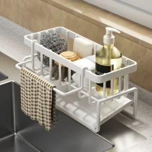 Multifunctional Sink Sponge Organizer Rack