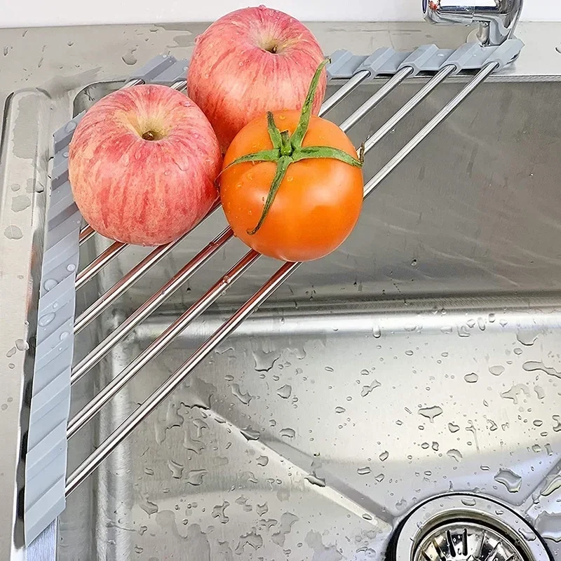 Roll-Up Triangle Sink Drying Rack - Image 2