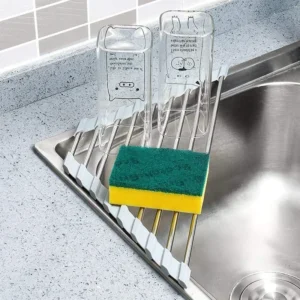 Roll-Up Triangle Sink Drying Rack