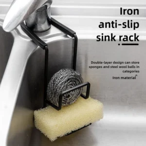 Double Layer Sink Sponge Holder Rack