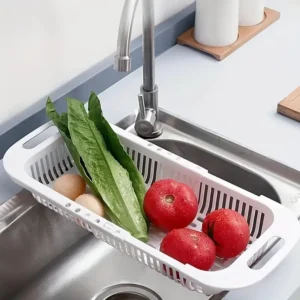 Retractable Sink Drain Basket Rack