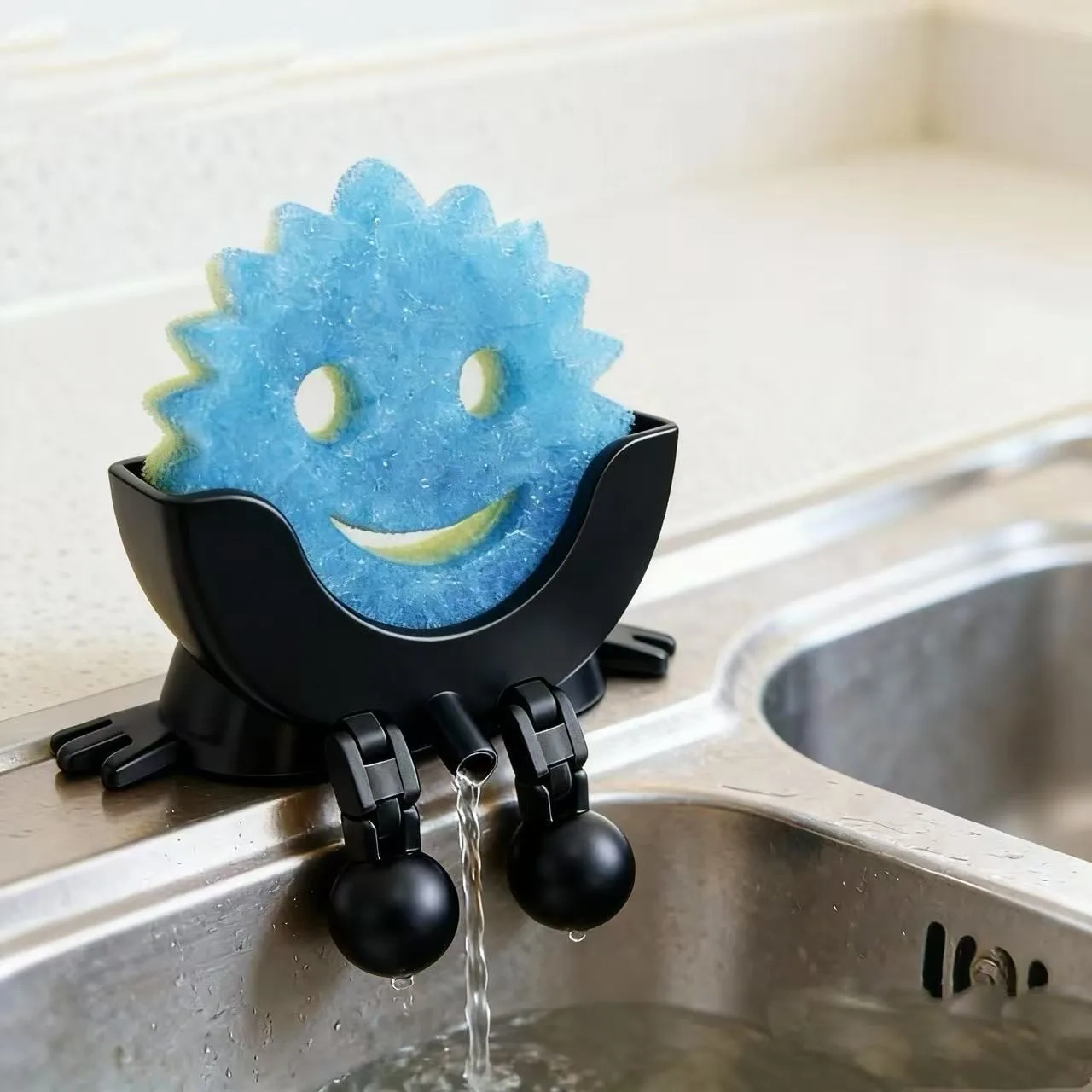 Cute Smiley Sponge Holder - Image 8