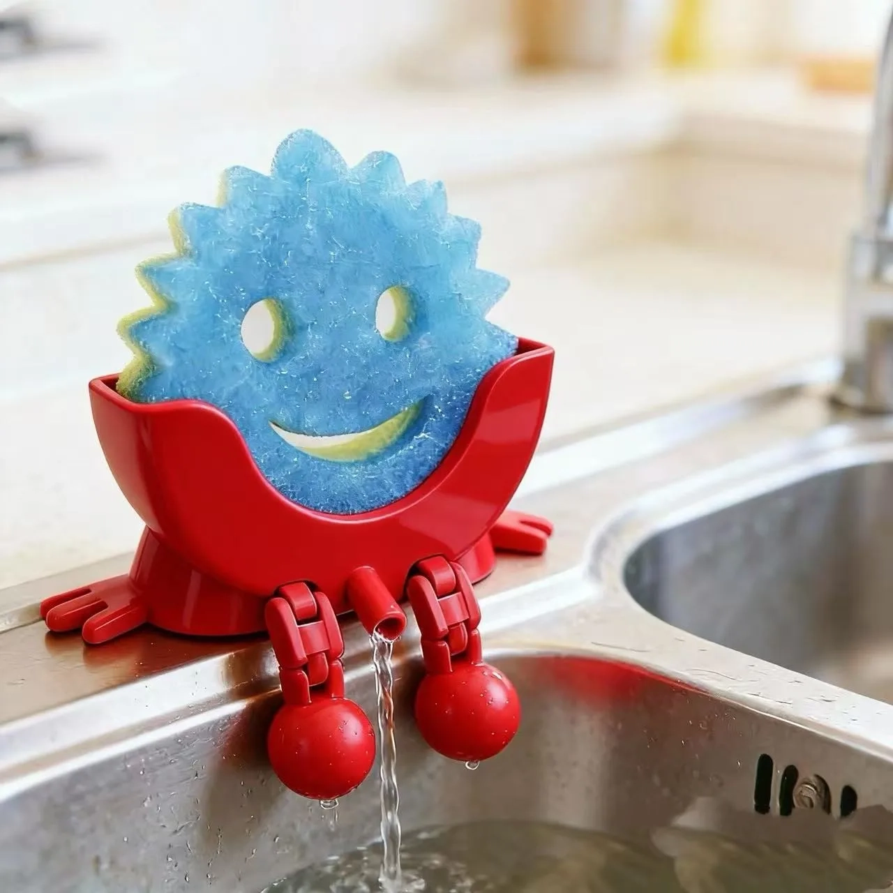 Cute Smiley Sponge Holder - Image 7