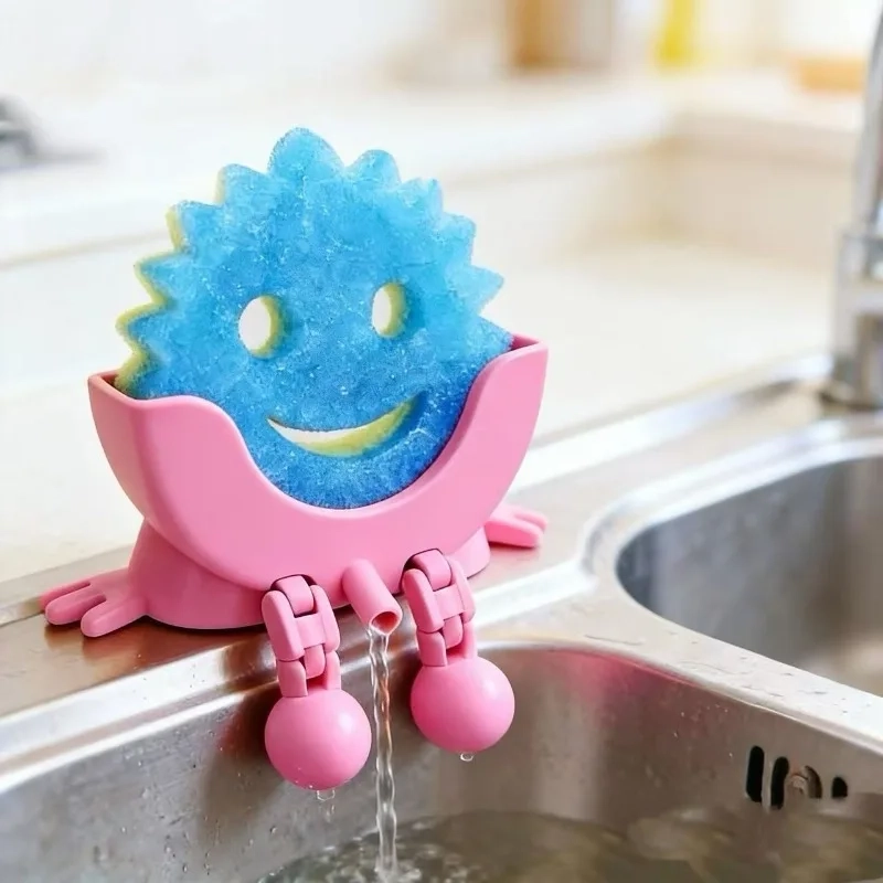 Cute Smiley Sponge Holder - Image 3
