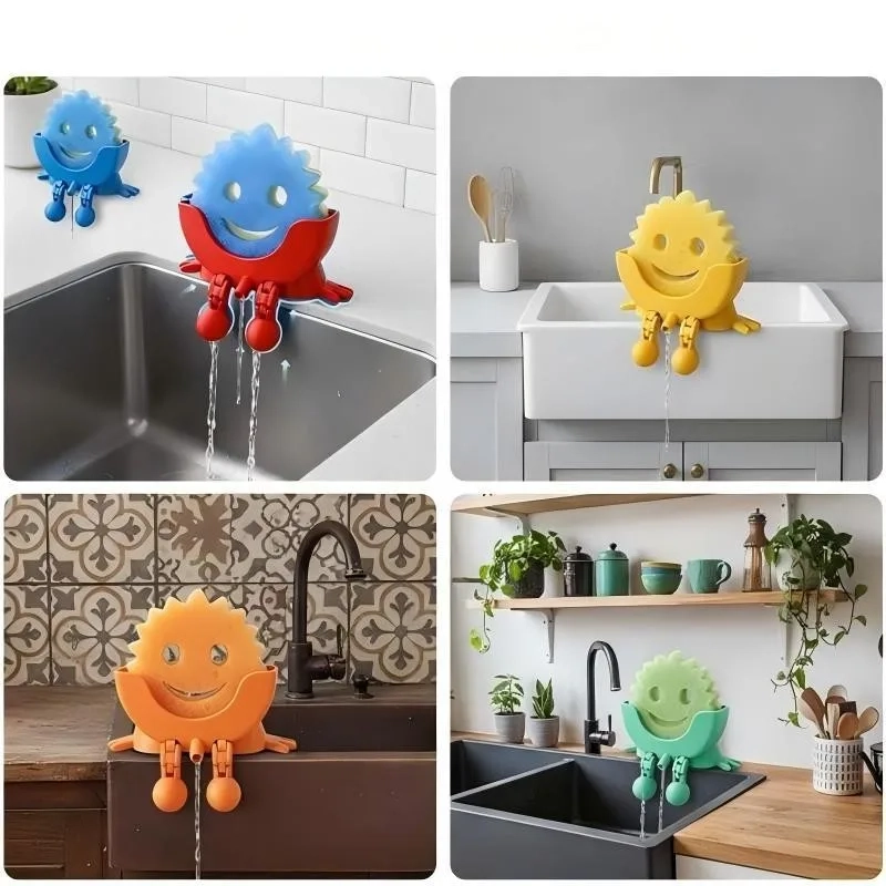 Cute Smiley Sponge Holder - Image 6