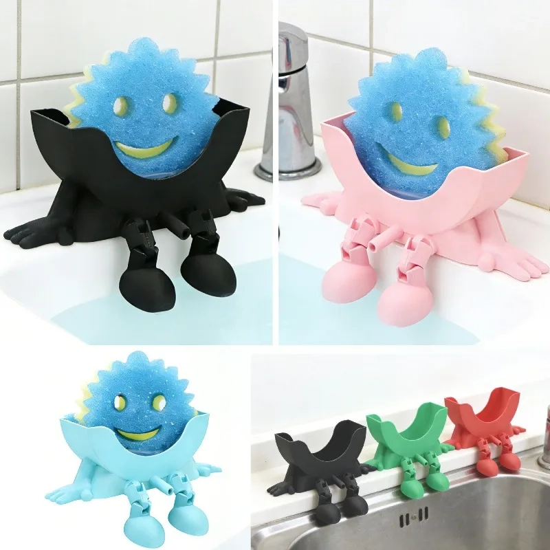 Cute Smiley Sponge Holder