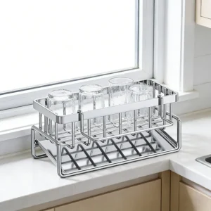 Countertop Sink Drain Organizer Rack
