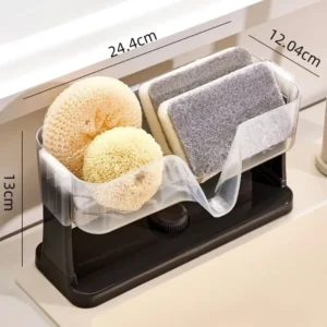 Suction Cup Self-Draining Sink Organizer Rack