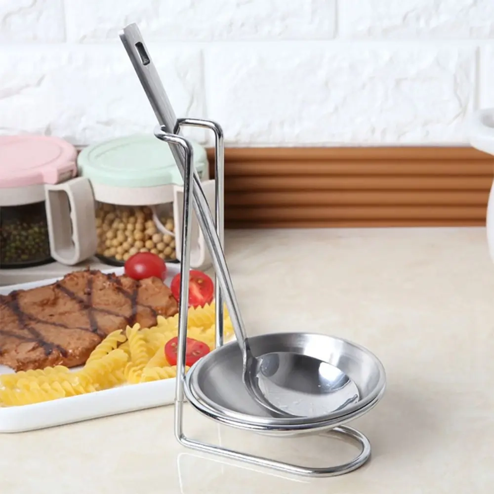 Stainless Steel Spoon and Ladle Rest Rack - Image 4