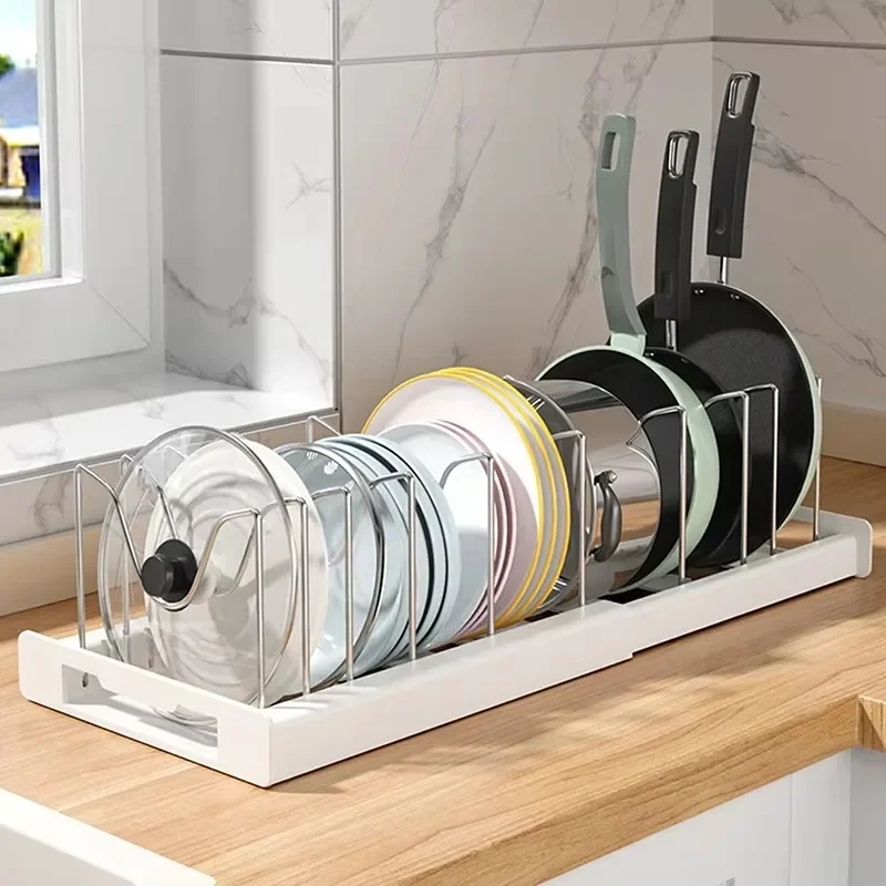 Expandable Pan and Lid Organizer Rack - Image 3