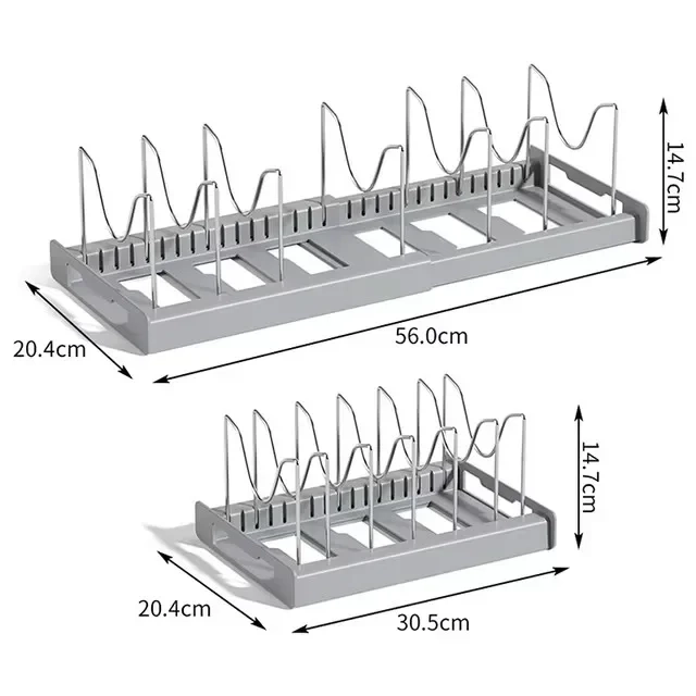 Expandable Pan and Lid Organizer Rack - Image 7