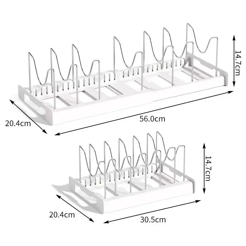 Expandable Pan and Lid Organizer Rack - Image 6