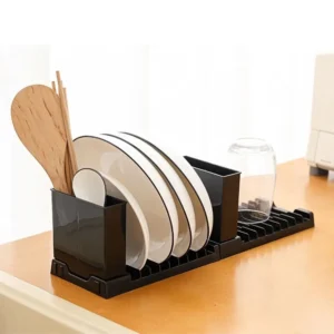 Foldable 2-in-1 Dish Drying Rack