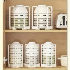 Rotating Countertop Bowl Drain Rack