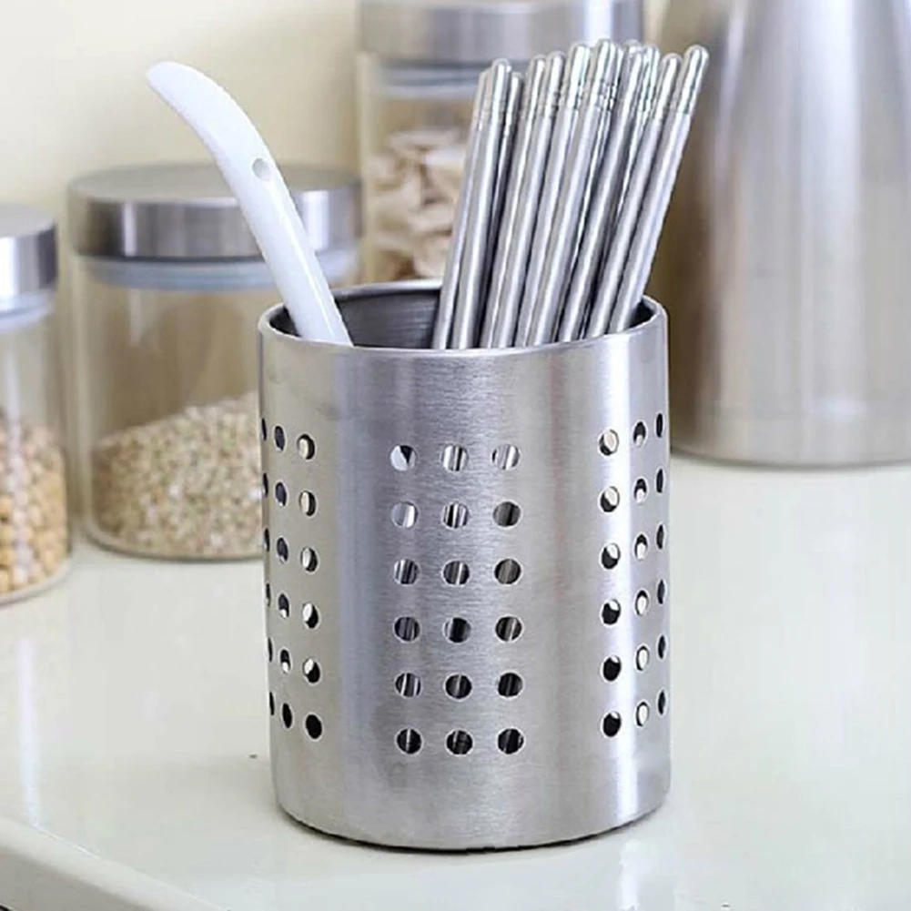 Stainless Steel Cutlery Drainer Holder - Image 2