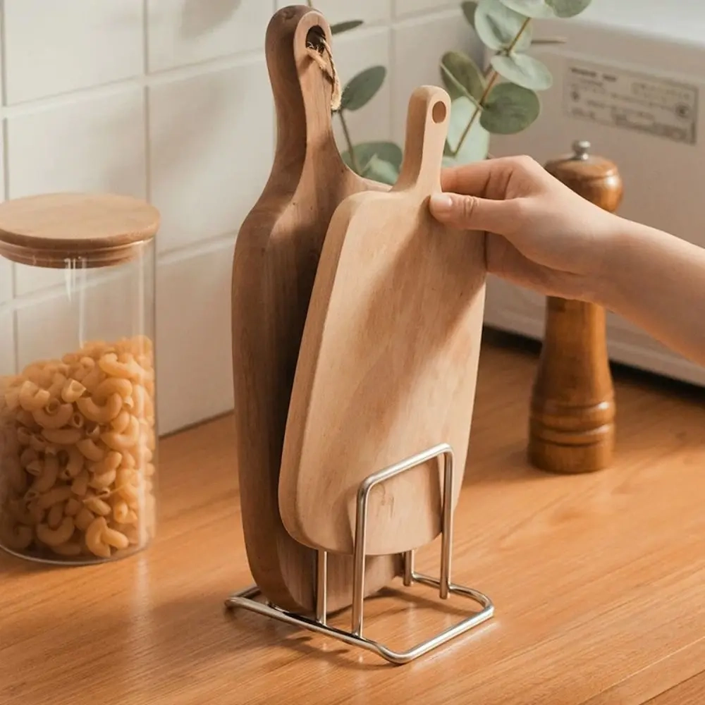 Stainless Steel Cutting Board Holder Rack - Image 2