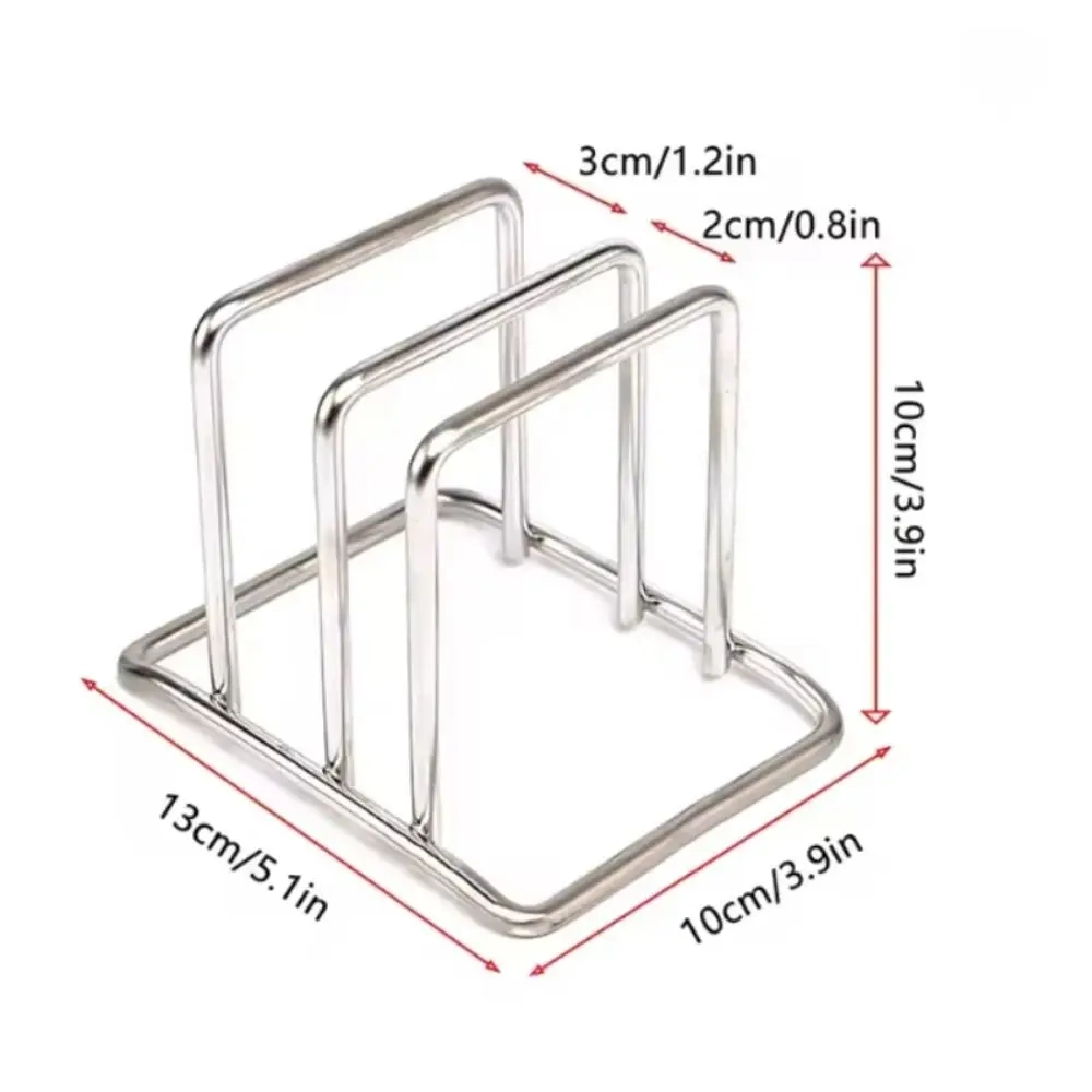 Stainless Steel Cutting Board Holder Rack - Image 6