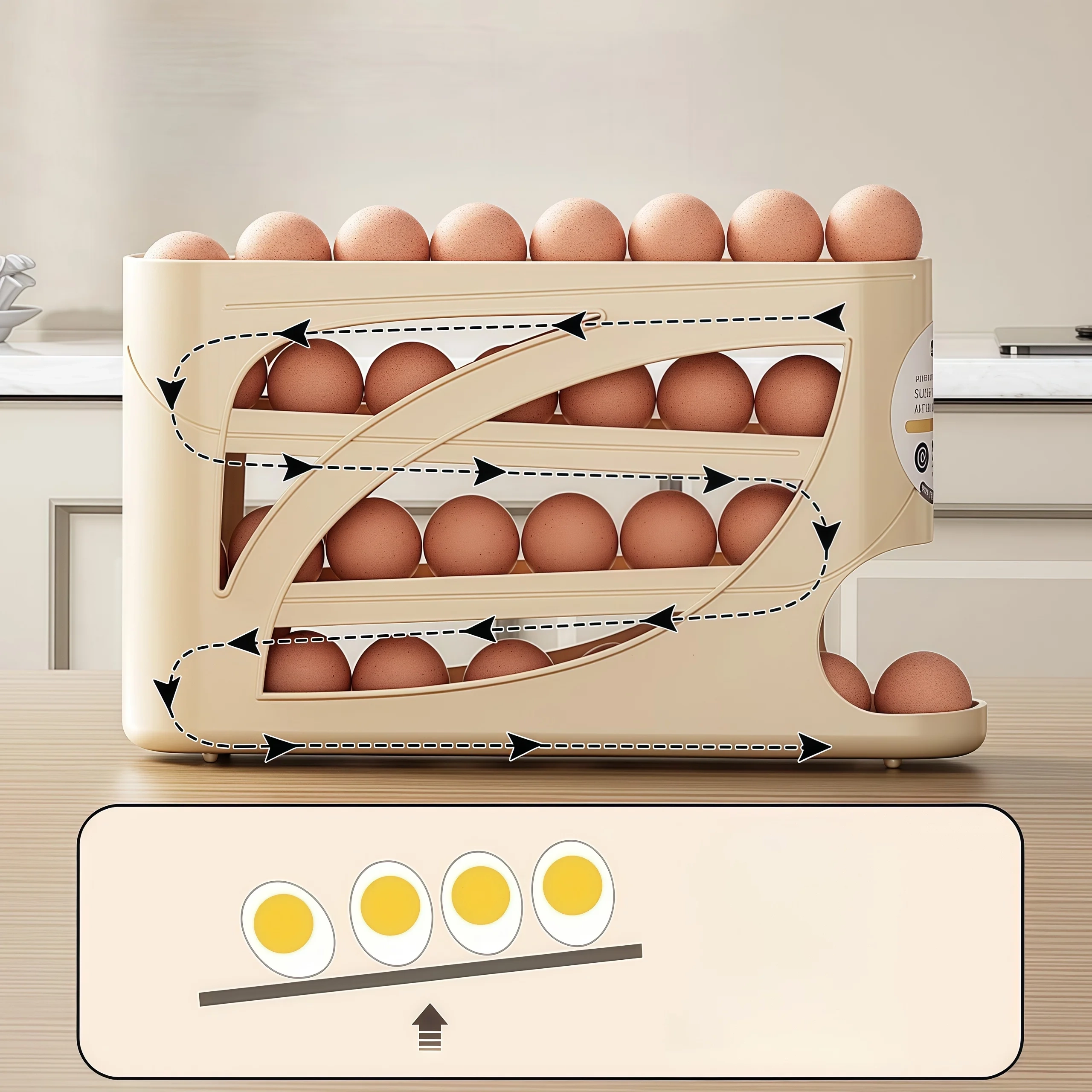 Automatic Rolling Egg Storage Rack - Image 3