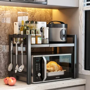 Expandable Microwave Storage Shelf
