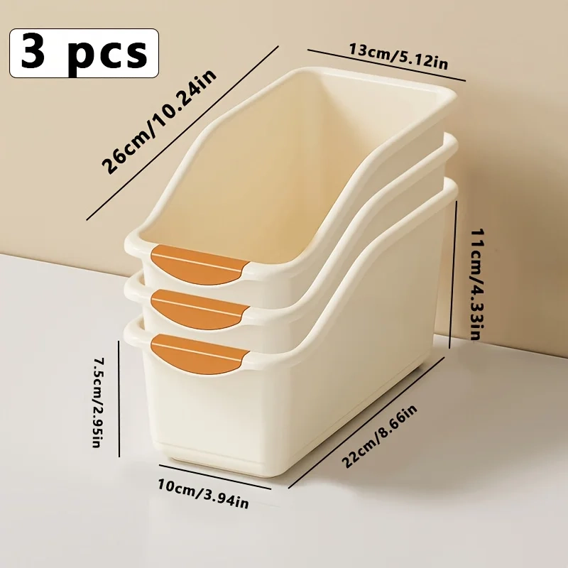 Curved Multi-Use Storage Basket Set - Curved Space-Saving Design, Ideal for Home Organization & Cleaning Supplies Storage - Image 9