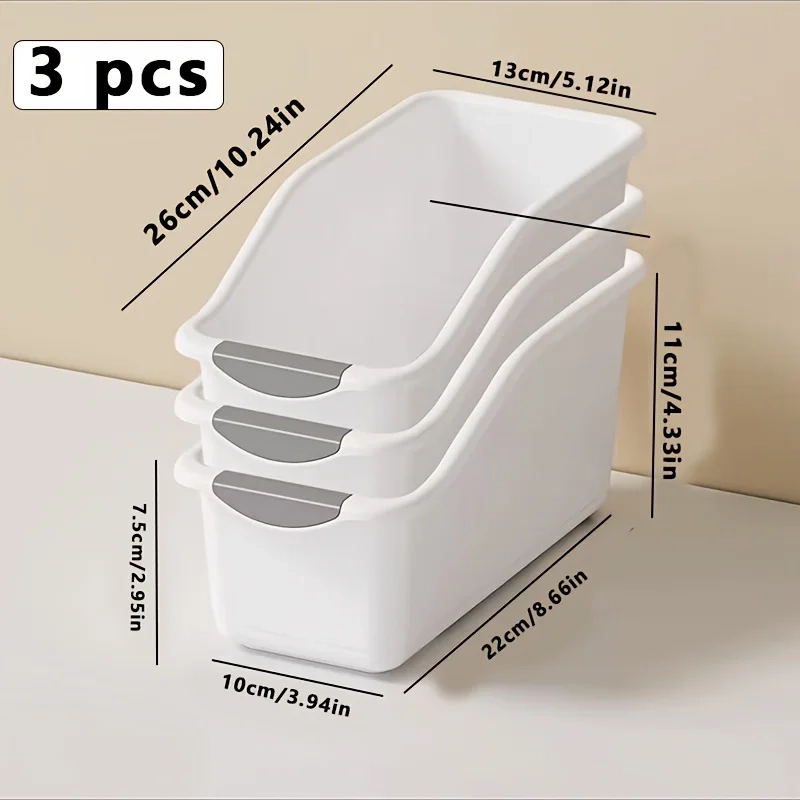 Curved Multi-Use Storage Basket Set - Curved Space-Saving Design, Ideal for Home Organization & Cleaning Supplies Storage - Image 8
