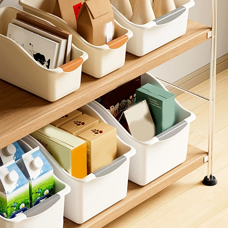 Curved Multi-Use Storage Basket Set - Curved Space-Saving Design, Ideal for Home Organization & Cleaning Supplies Storage - Image 5