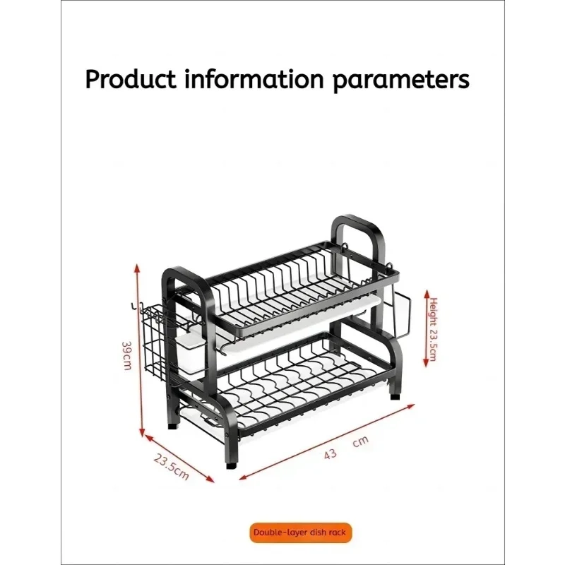 Multifunctional Tableware Storage & Drain Rack - Image 7