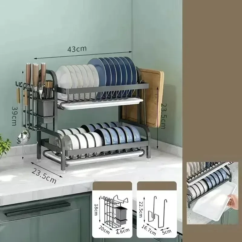 Multifunctional Tableware Storage & Drain Rack