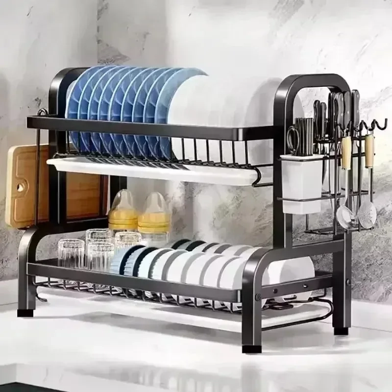 Multifunctional Tableware Storage & Drain Rack - Image 4