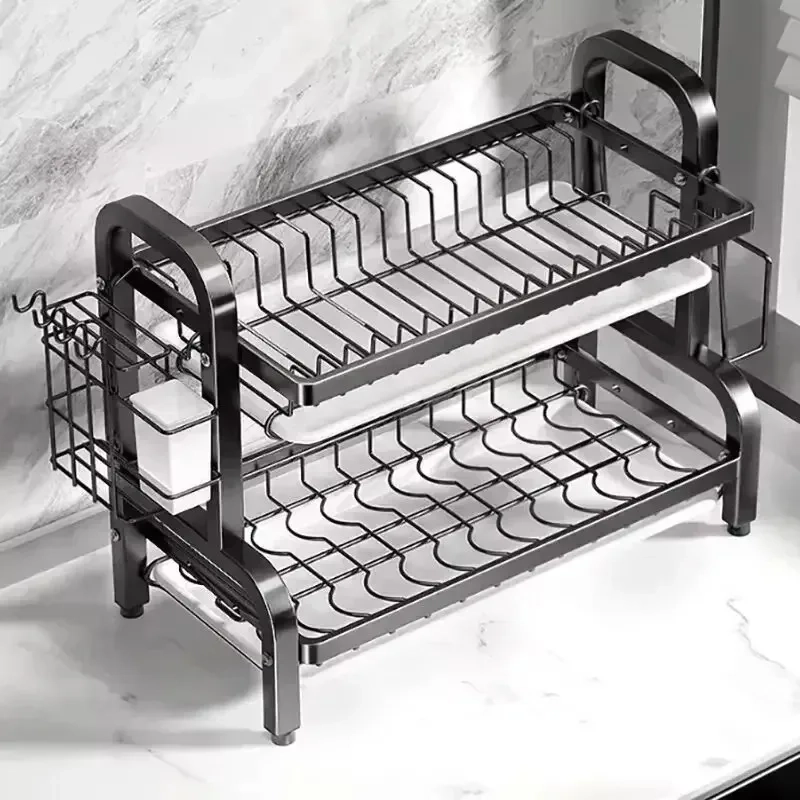 Multifunctional Tableware Storage & Drain Rack - Image 2