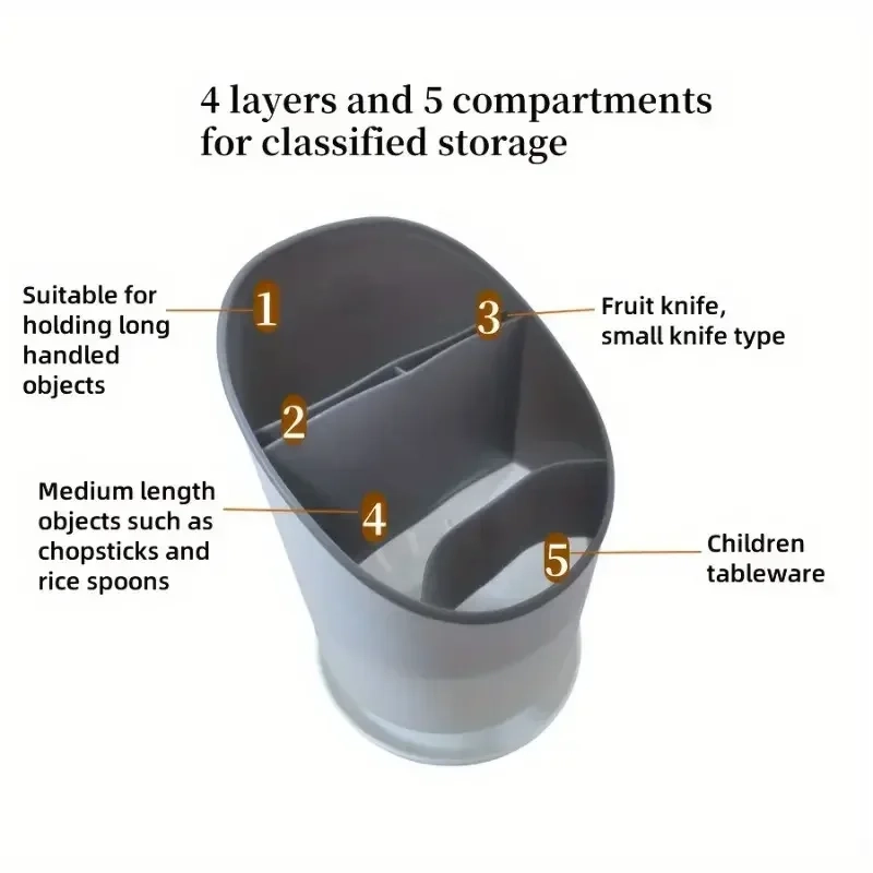 4-Tier Cutlery Drying Holder - Image 6