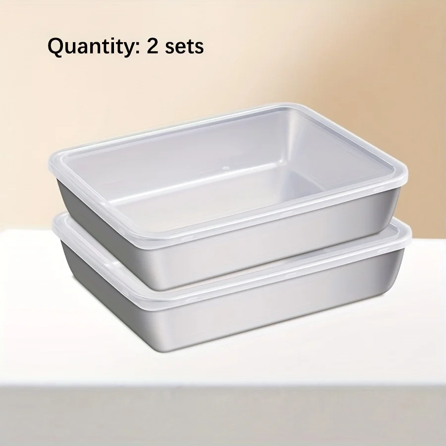 Stainless Steel Airtight Food Storage Container Set - Airtight BPA-Free Kitchen Organizers for Fridge/Pantry/Dry Goods - Image 3