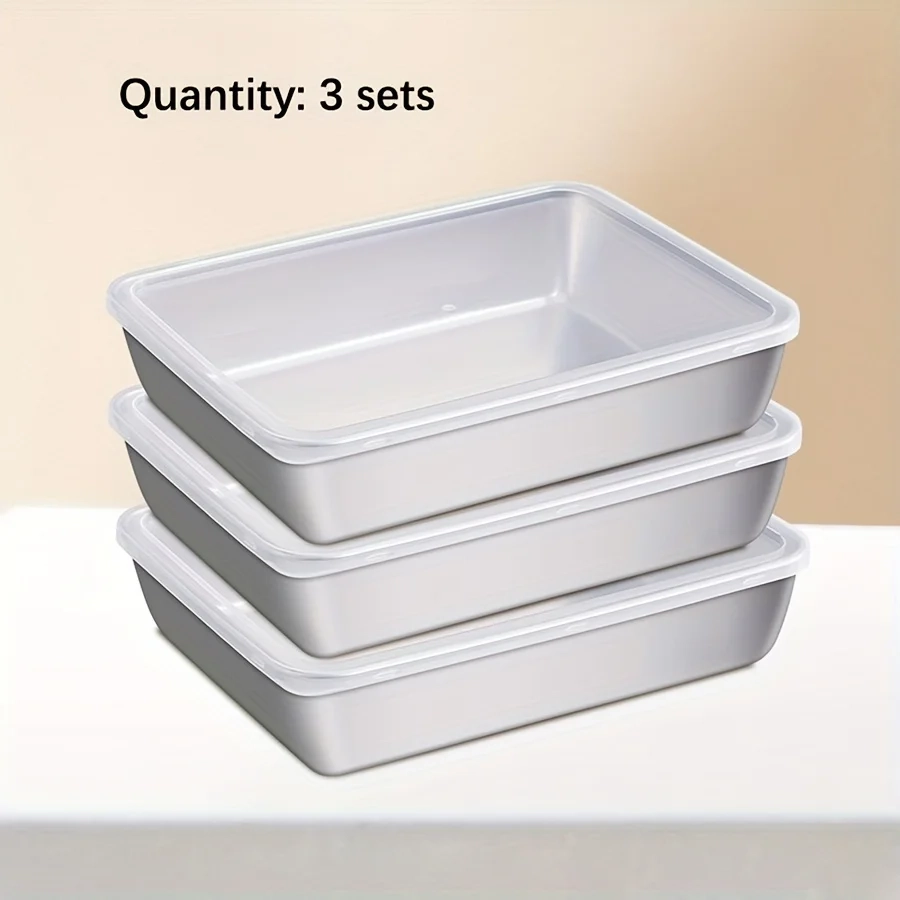 Stainless Steel Airtight Food Storage Container Set - Airtight BPA-Free Kitchen Organizers for Fridge/Pantry/Dry Goods - Image 5