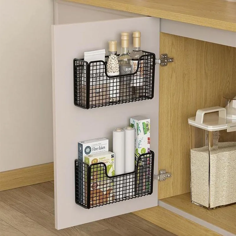 Over Cabinet Door Hanging Storage Basket - Image 3