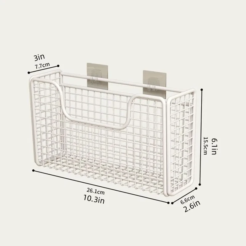Over Cabinet Door Hanging Storage Basket - Image 6