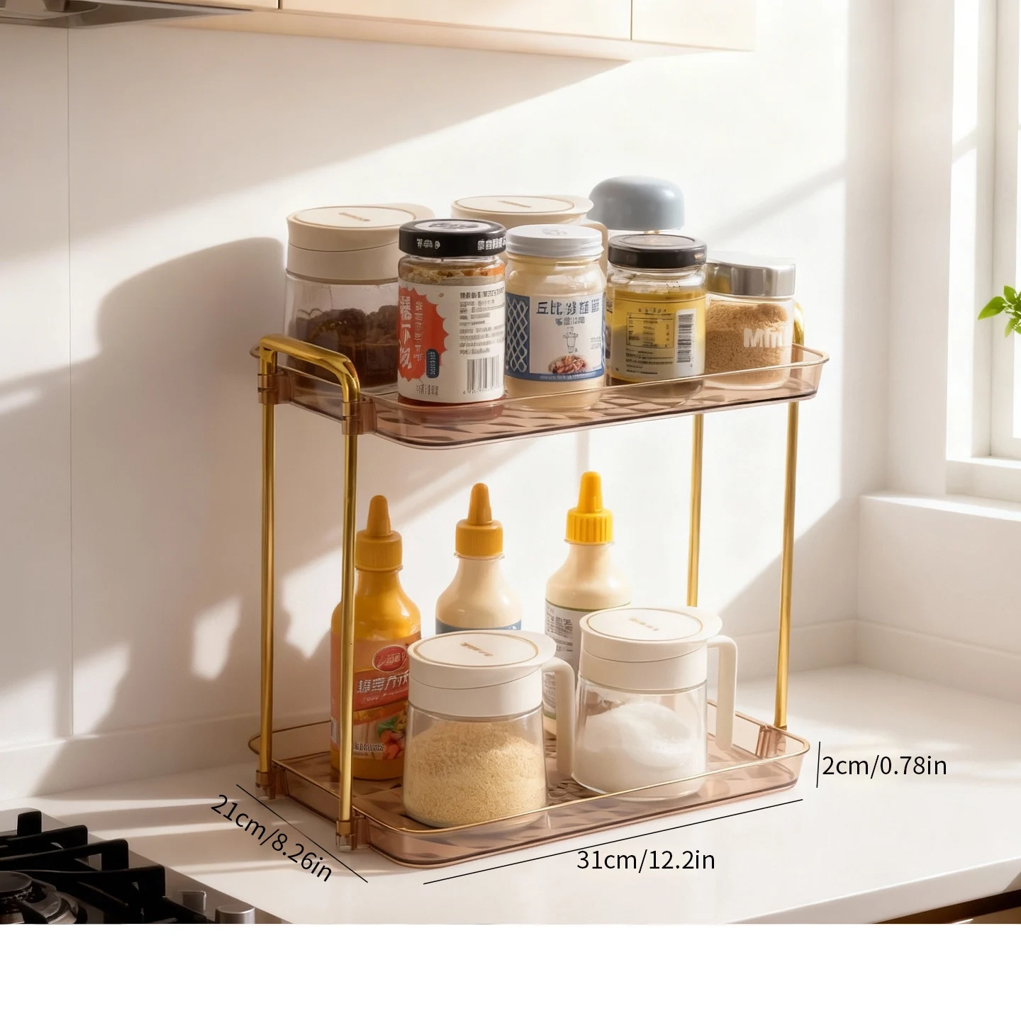 2-Tier and 3-Tier Countertop Spice Storage Rack - Image 14