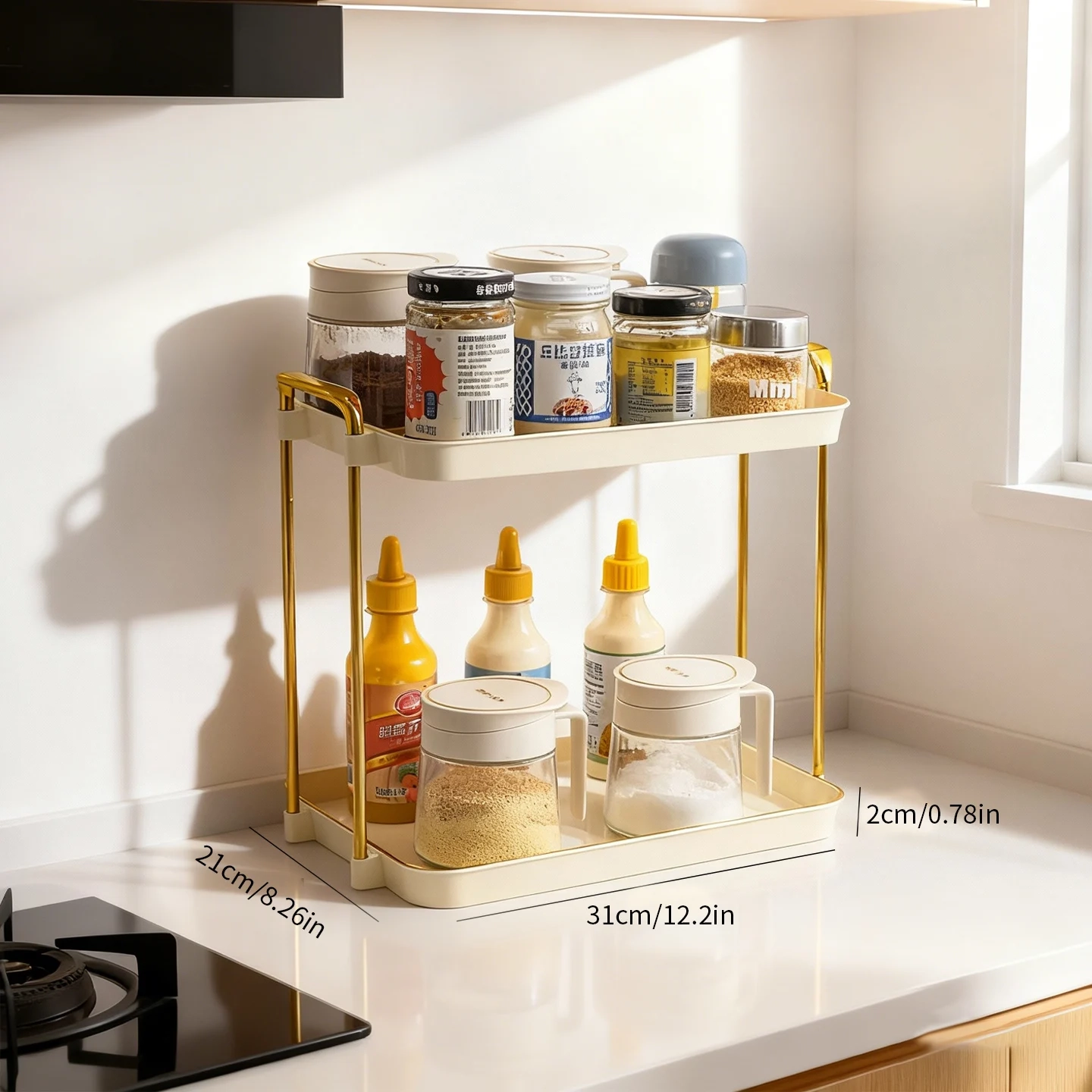 2-Tier and 3-Tier Countertop Spice Storage Rack - Image 15