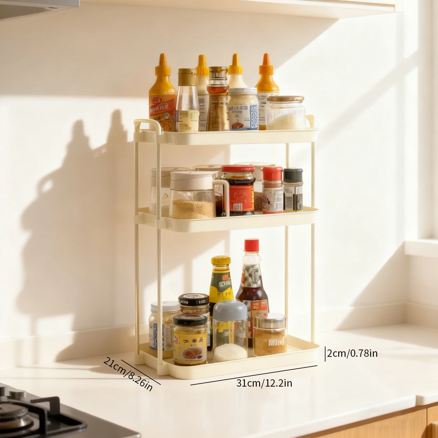 2-Tier and 3-Tier Countertop Spice Storage Rack - Image 18