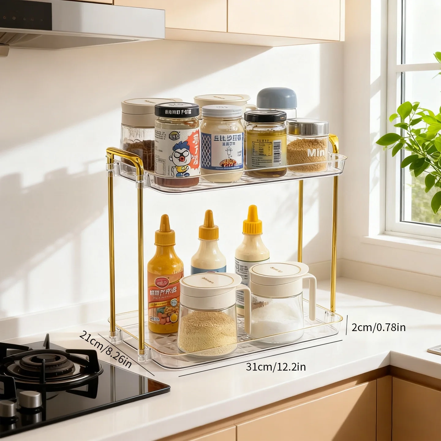 2-Tier and 3-Tier Countertop Spice Storage Rack - Image 13