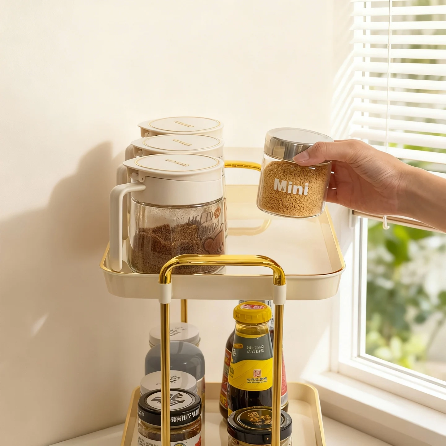 2-Tier and 3-Tier Countertop Spice Storage Rack - Image 4
