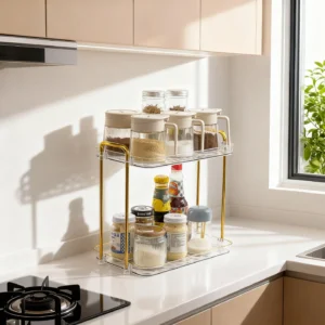 2-Tier and 3-Tier Countertop Spice Storage Rack