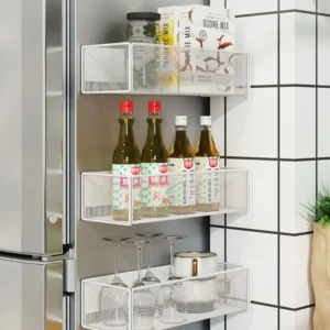Magnetic Refrigerator Side Storage Shelf