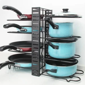 Multi-Layer Pots and Lids Organizer Rack