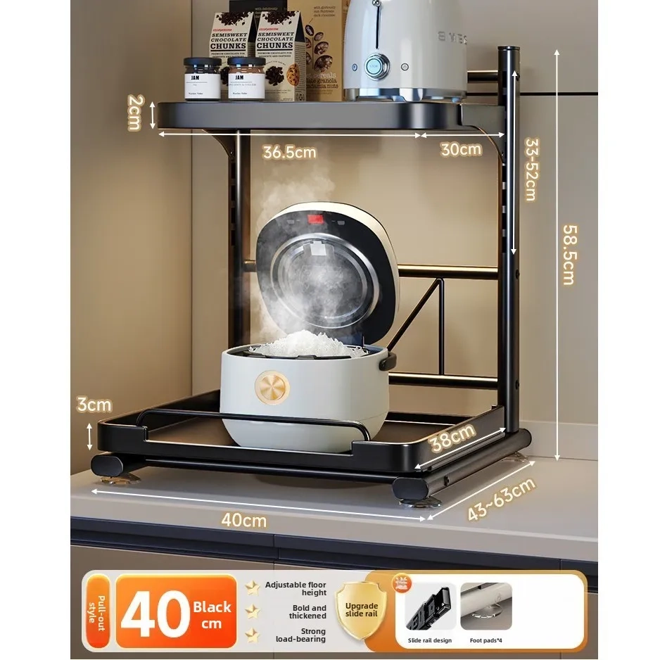 Pull-Out Appliance Storage Rack - Image 10